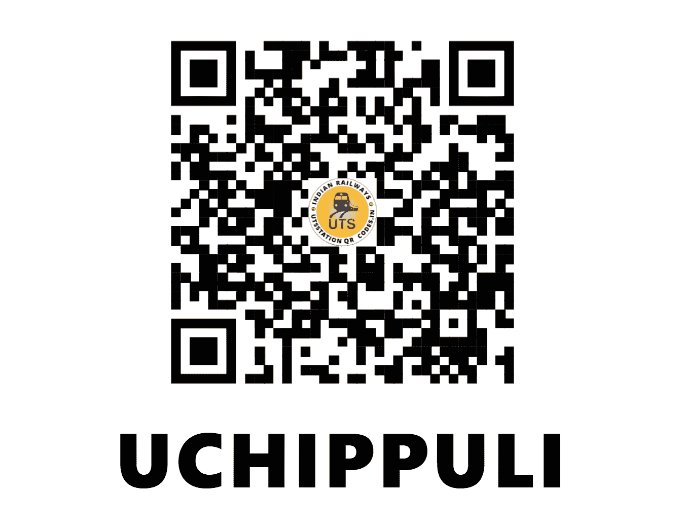 UTS QR Code for UCHIPPULI - UCP (SR - TAMIL NADU)